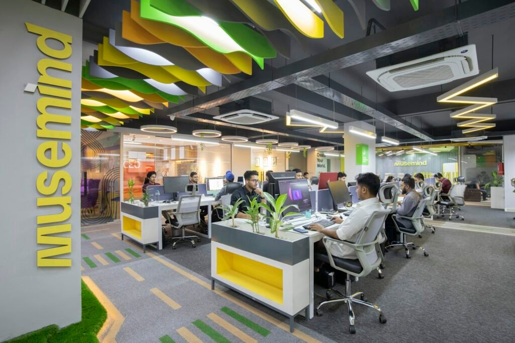Indian business team at work