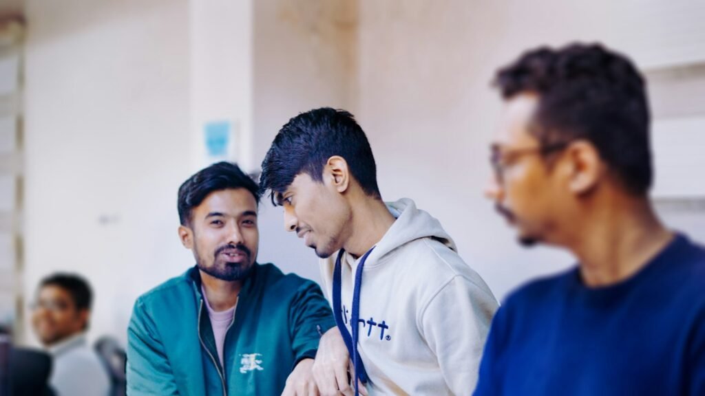 Indian business team at work
