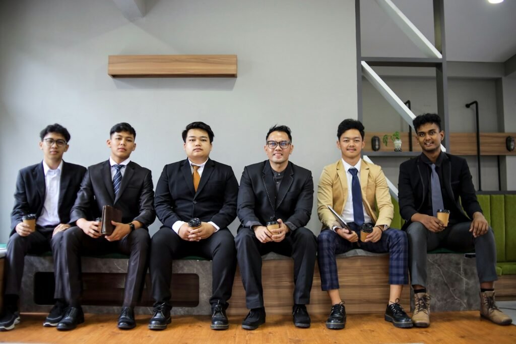 Indian business team at work