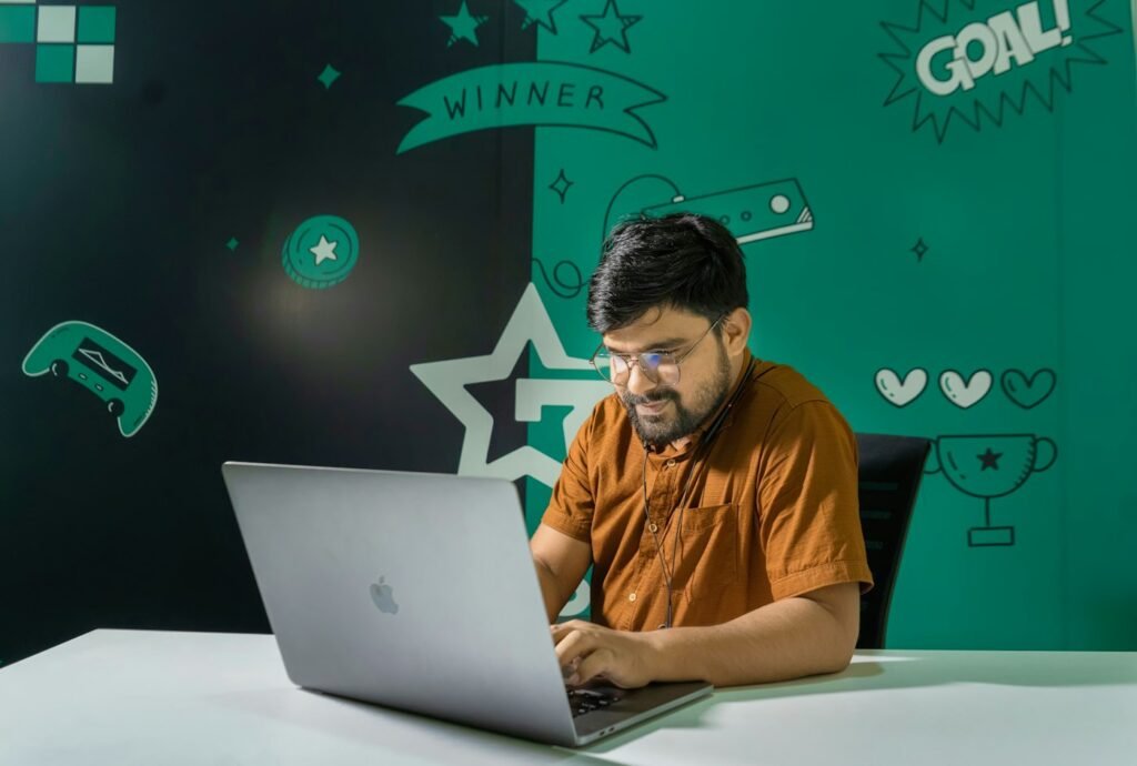 Indian business team at work