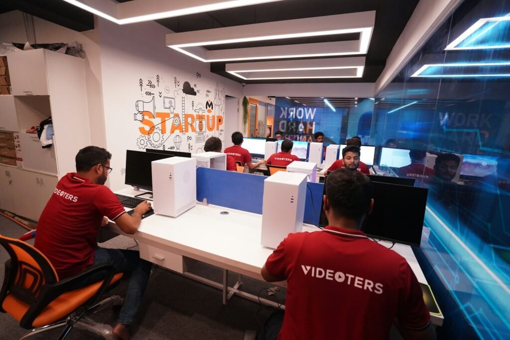 Indian business team at work