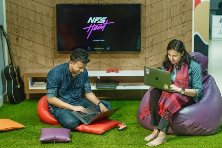 Indian business team at work