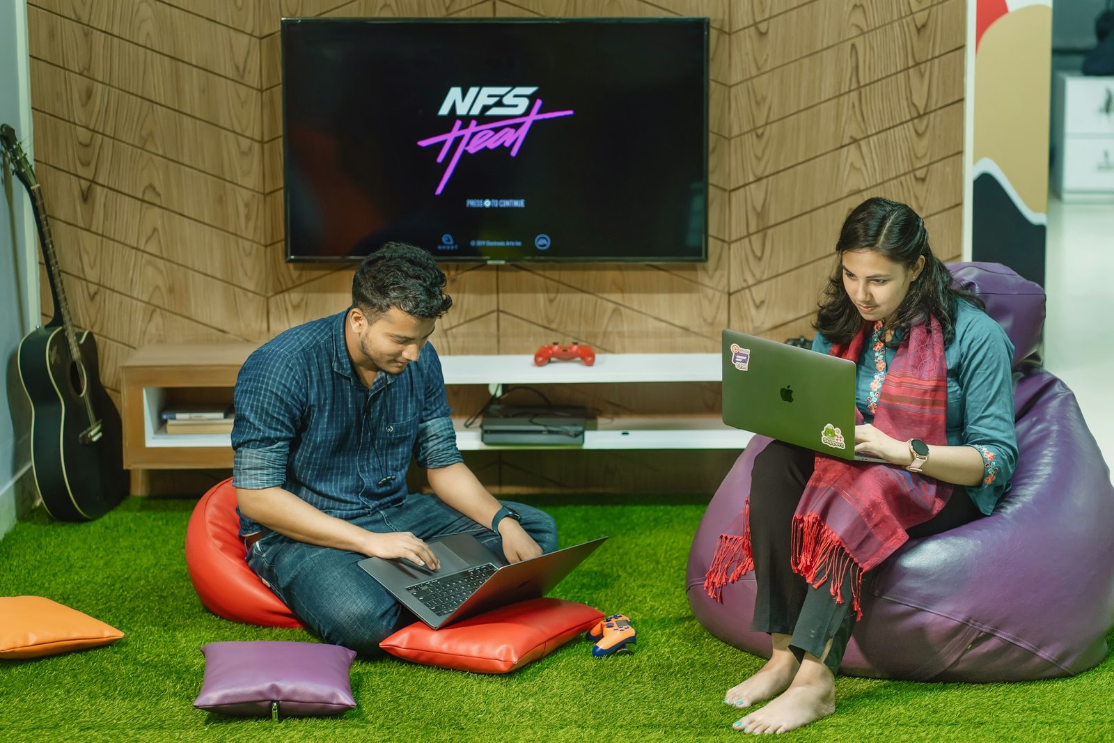 Indian business team at work