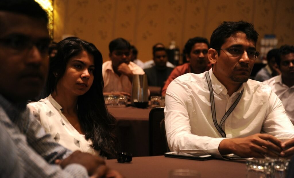 Indian business team at work
