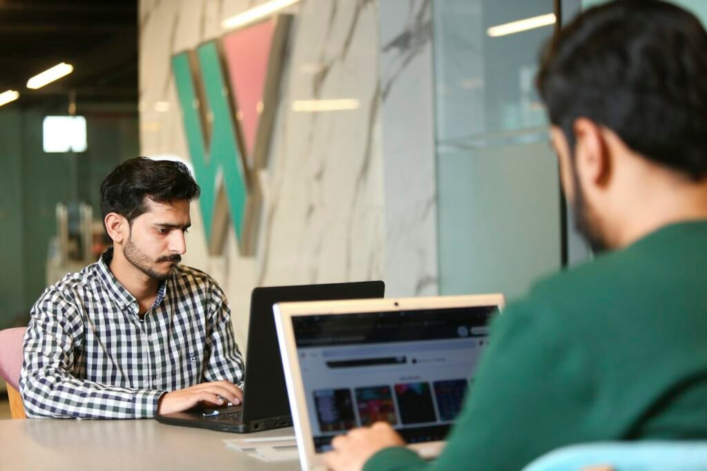 Indian business team at work
