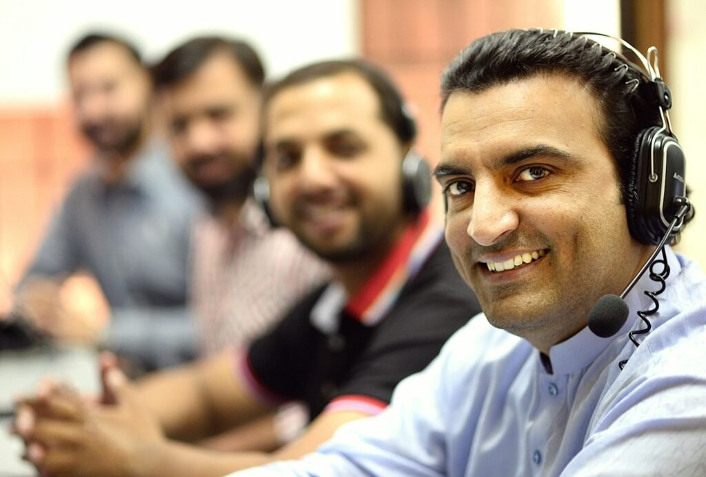 Indian business team at work