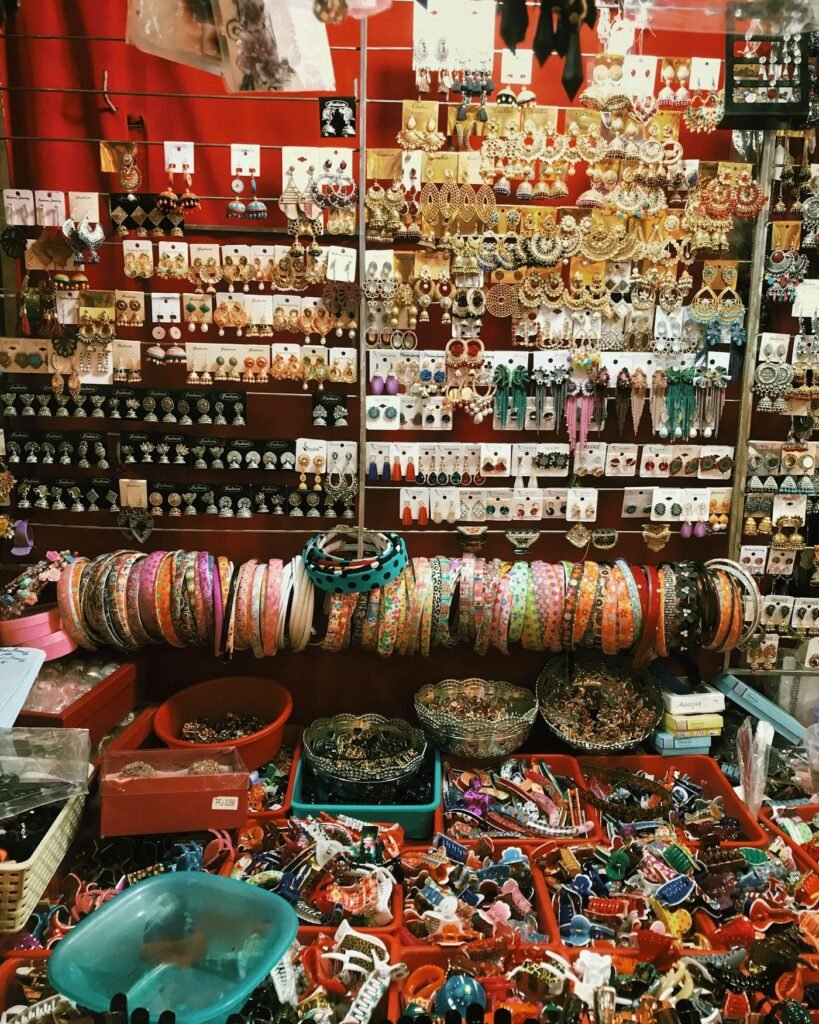 Local shop and market in India