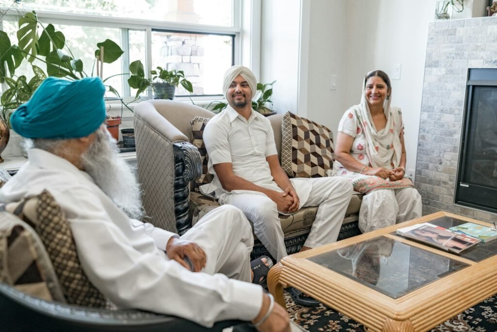 Indian business team at work