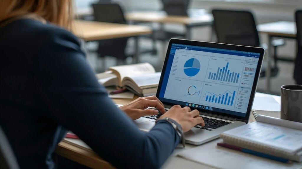 Performance Marketing Tracking performance marketing results on a dashboard