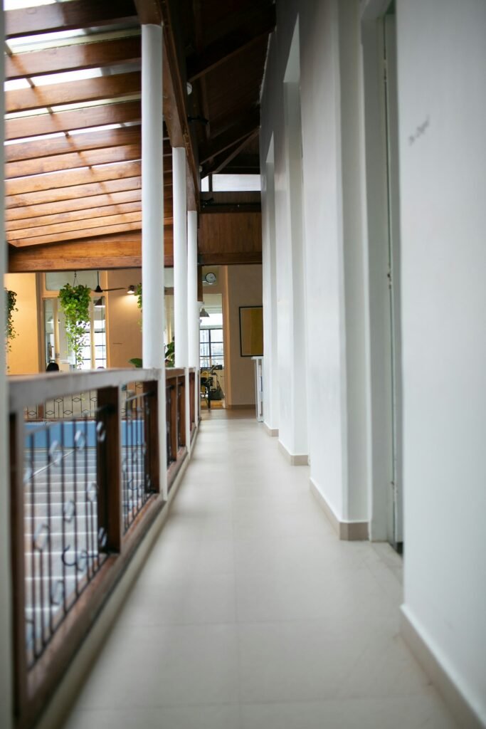 Modern office workspace in India