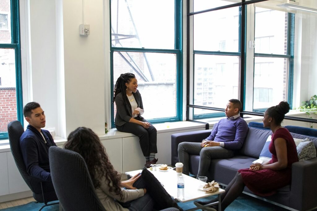 Indian business team at work