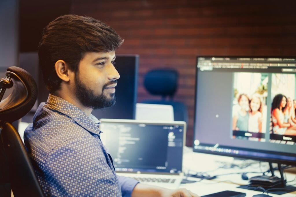 Indian business team at work