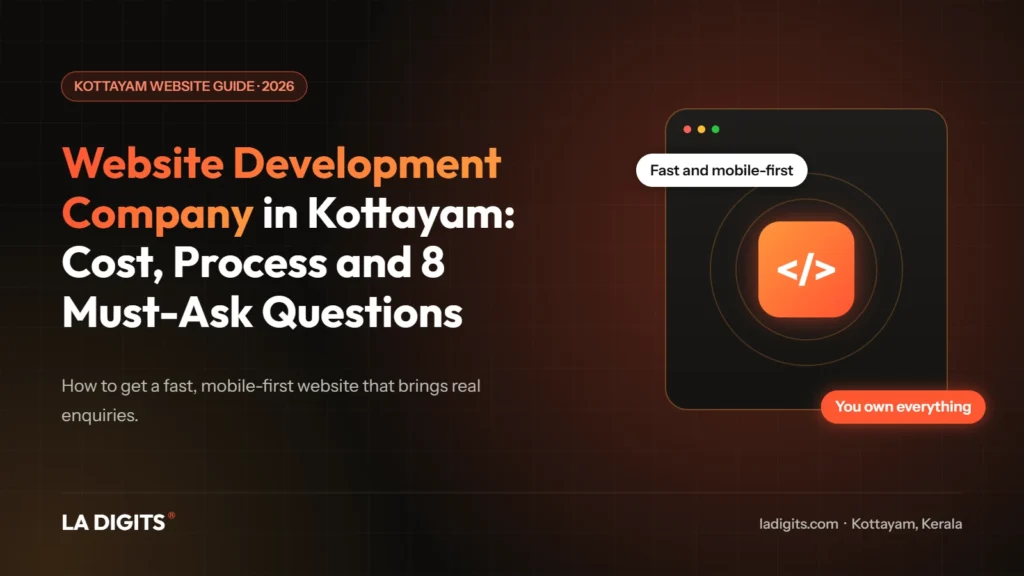 Website development company in Kottayam: cost, process and 8 must-ask questions
