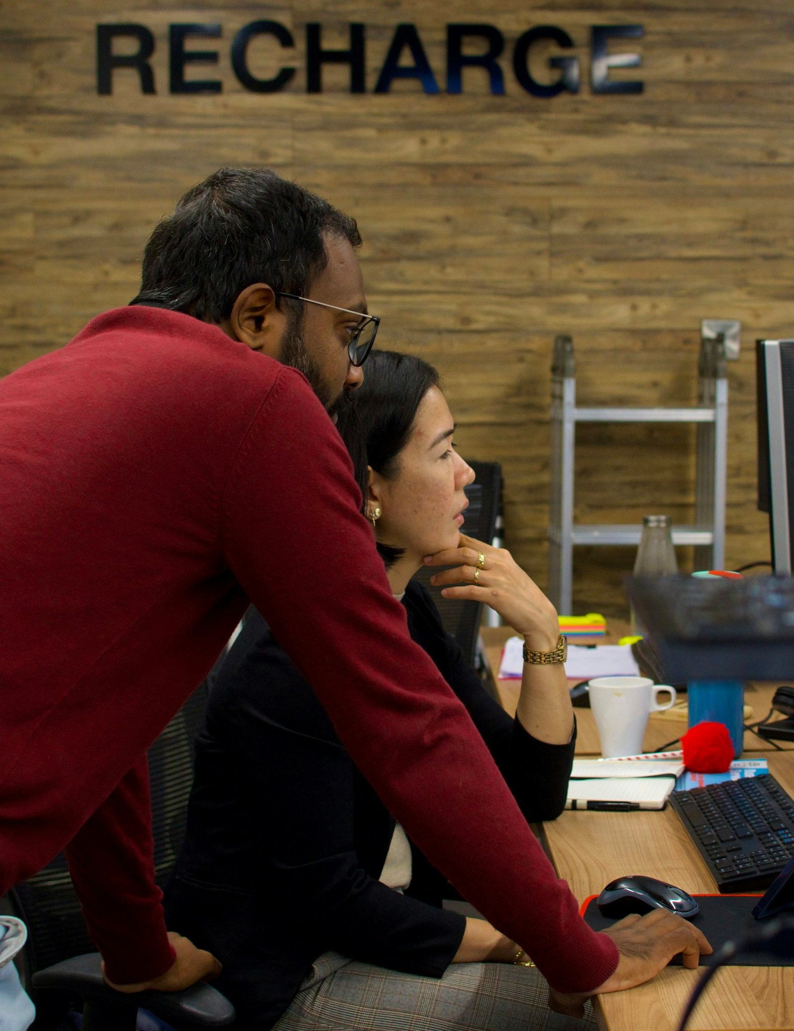Indian business team at work