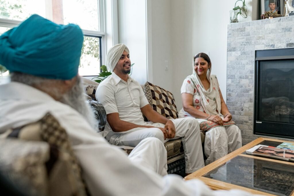 Indian business team at work