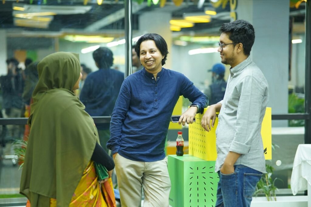 Indian business team at work